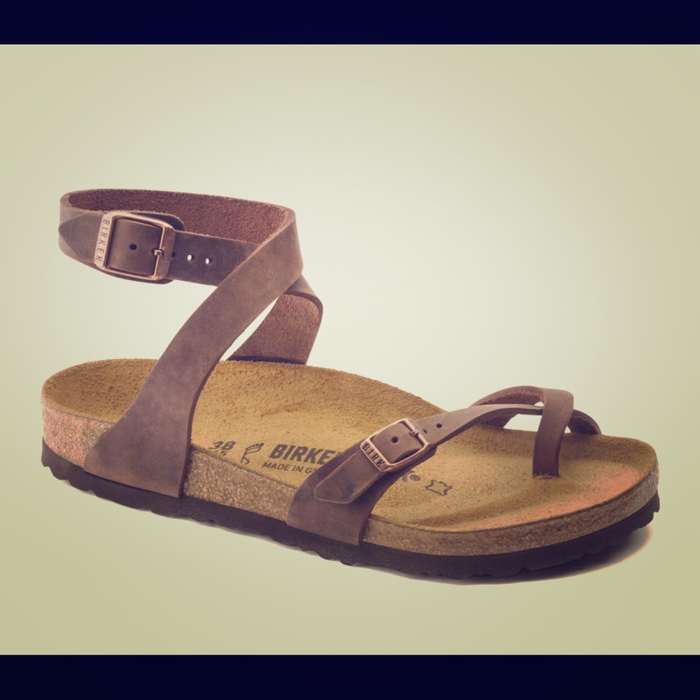 Birkenstock wrap around ankle sandals! Like new!